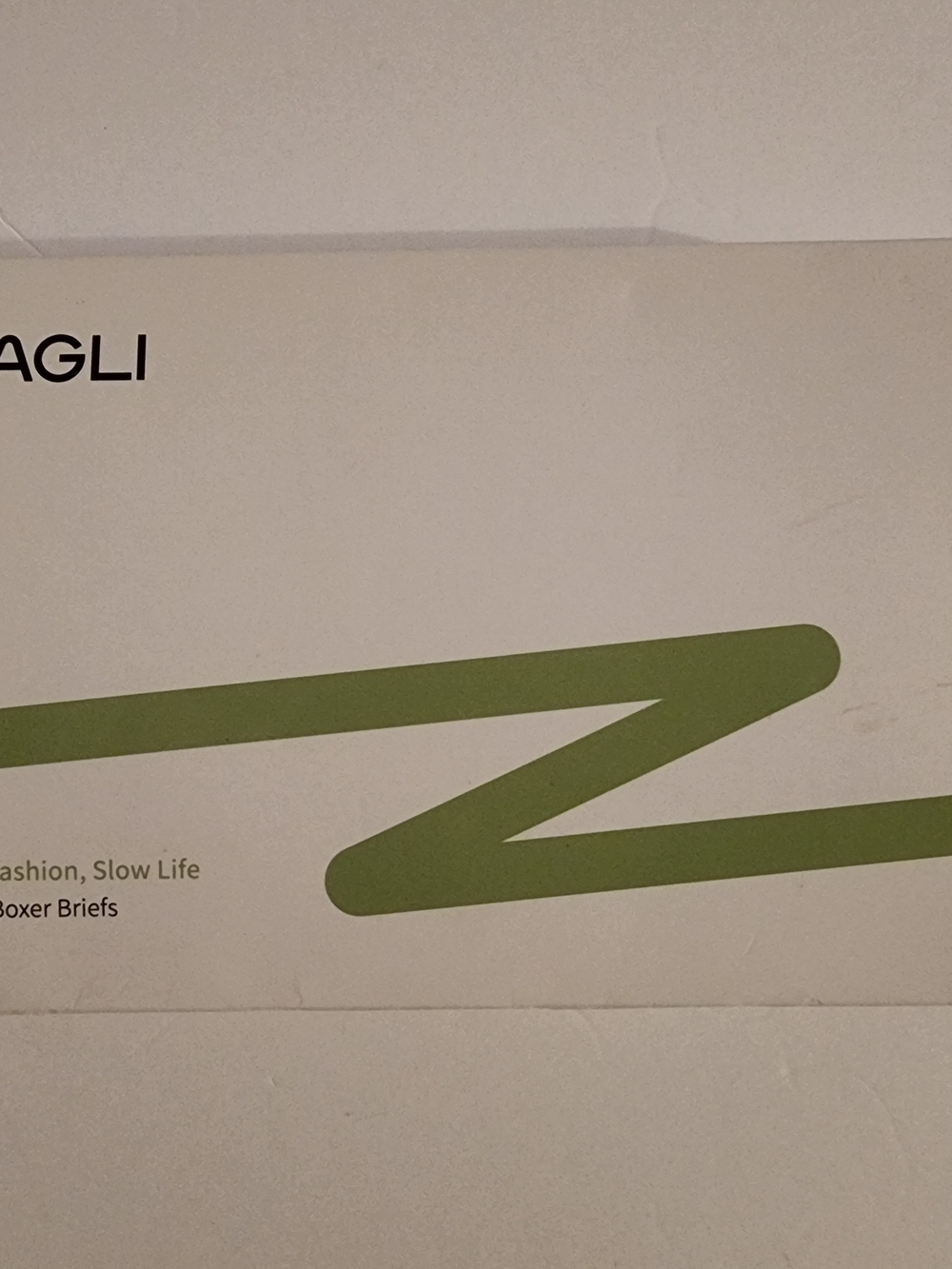 Agl Men's Boxer Brief Packaging - Cream and Olive Green